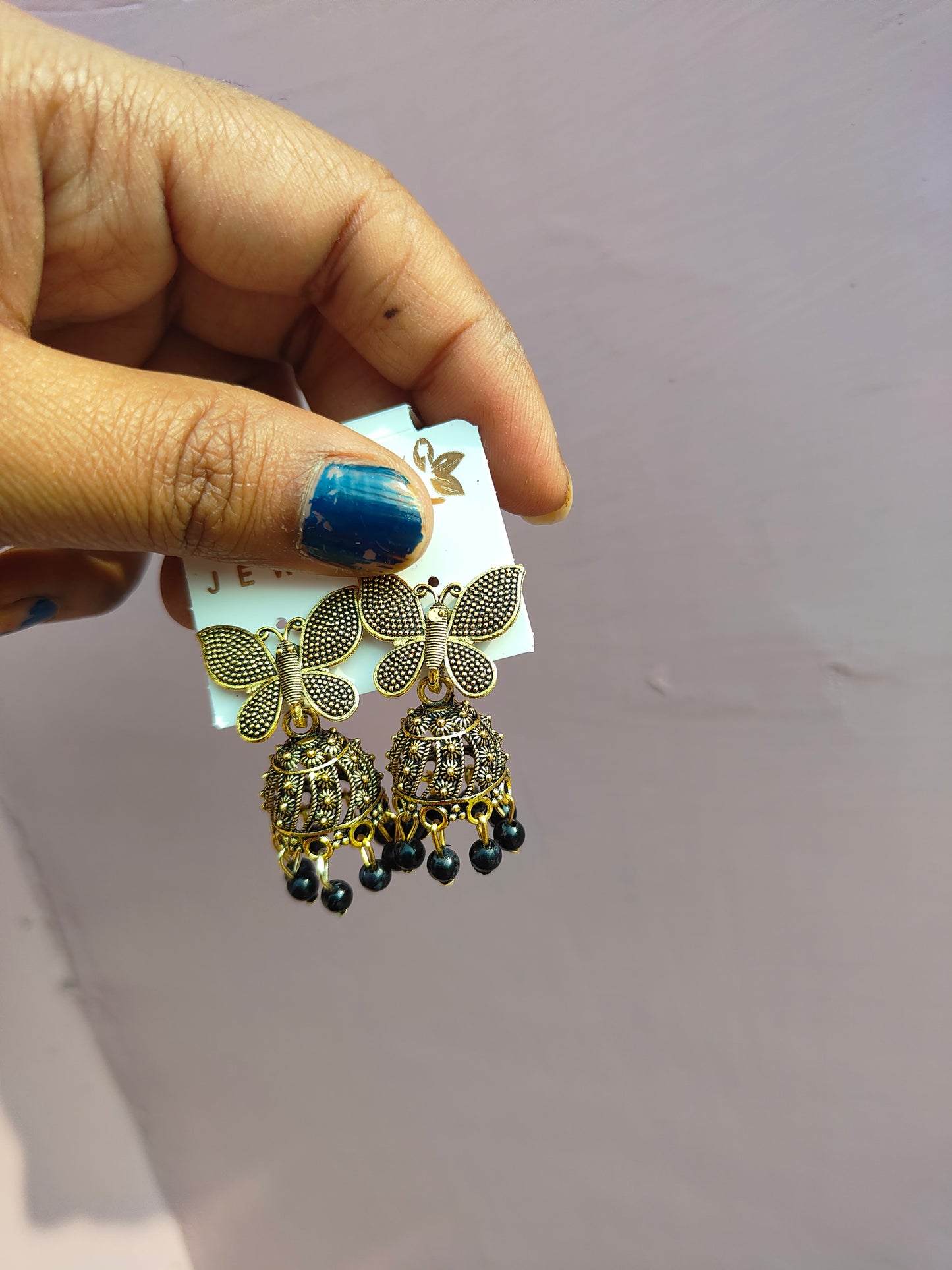 Butterfly design earrings