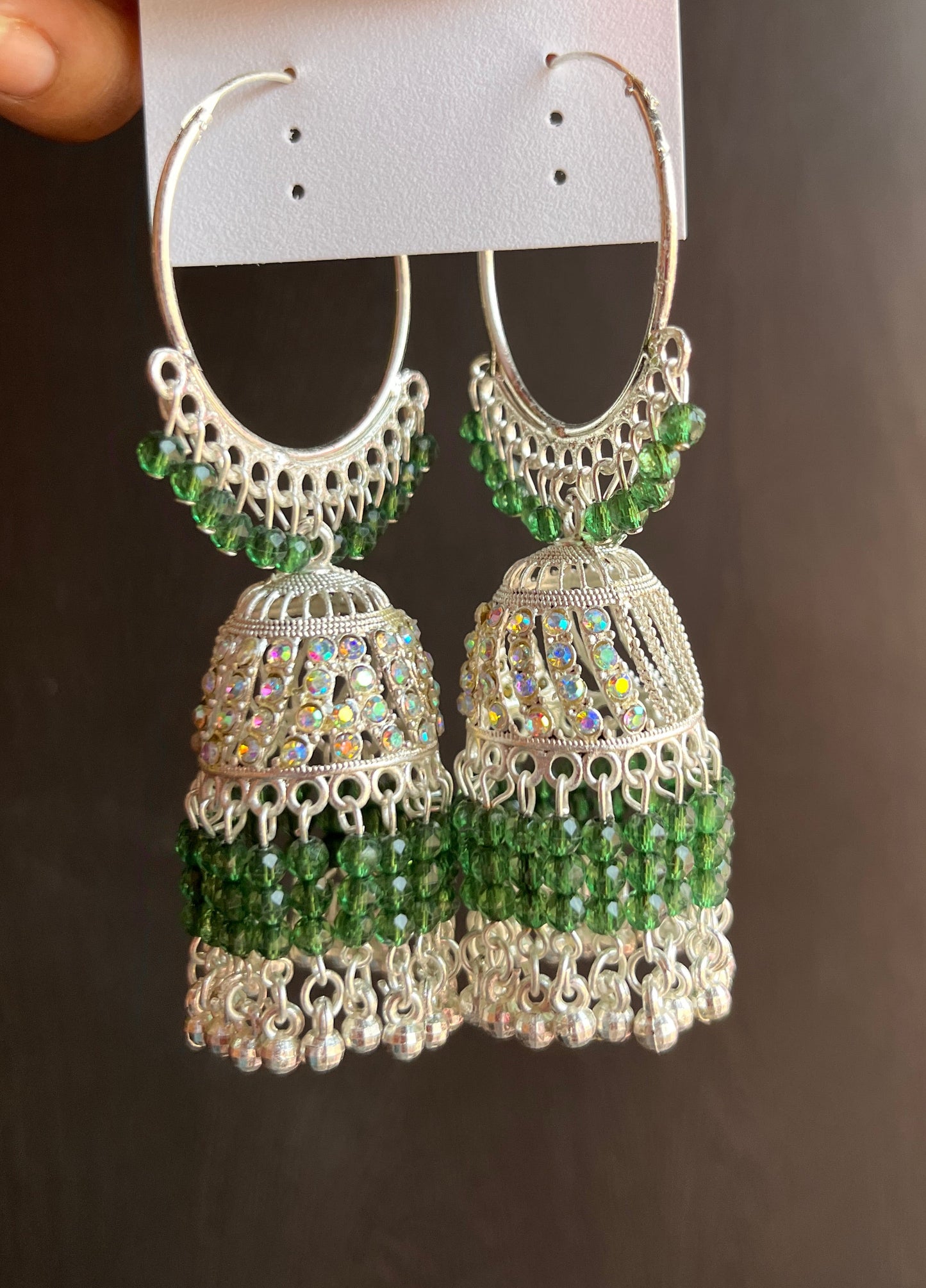 Chaand jhumka earrings