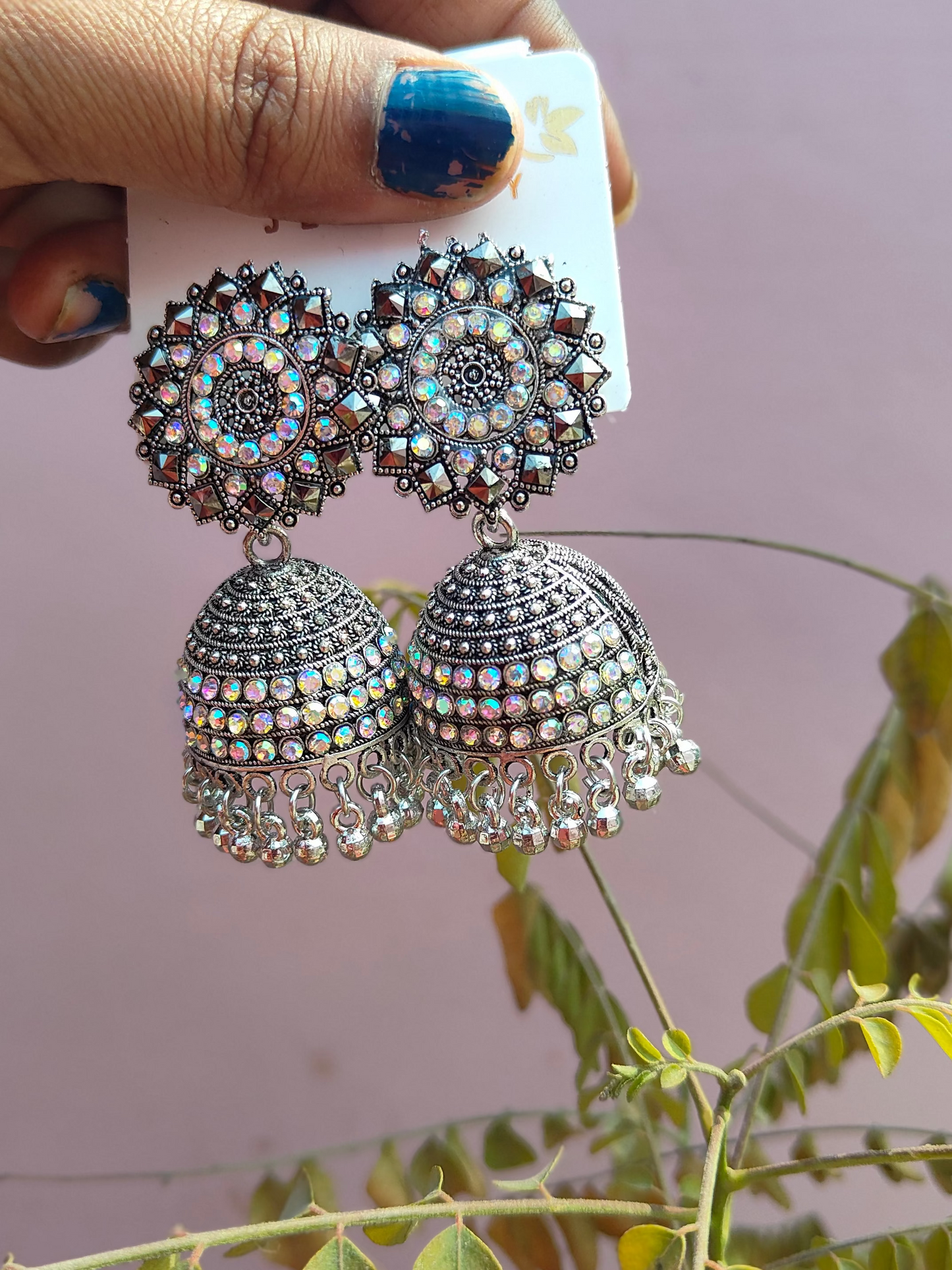 Ghoongru jhumka earrings