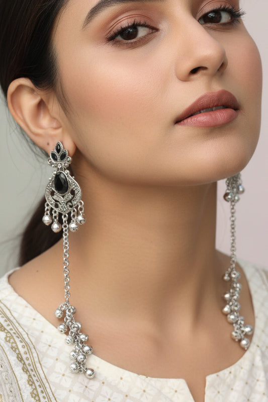 Srirti silver kashmiri earrings