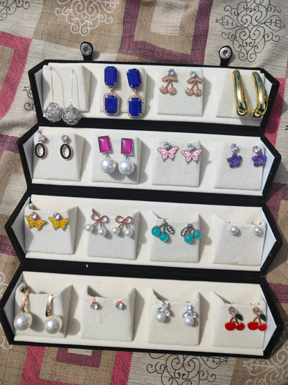 16 pics earrings multiple design earrings Box 🎁
