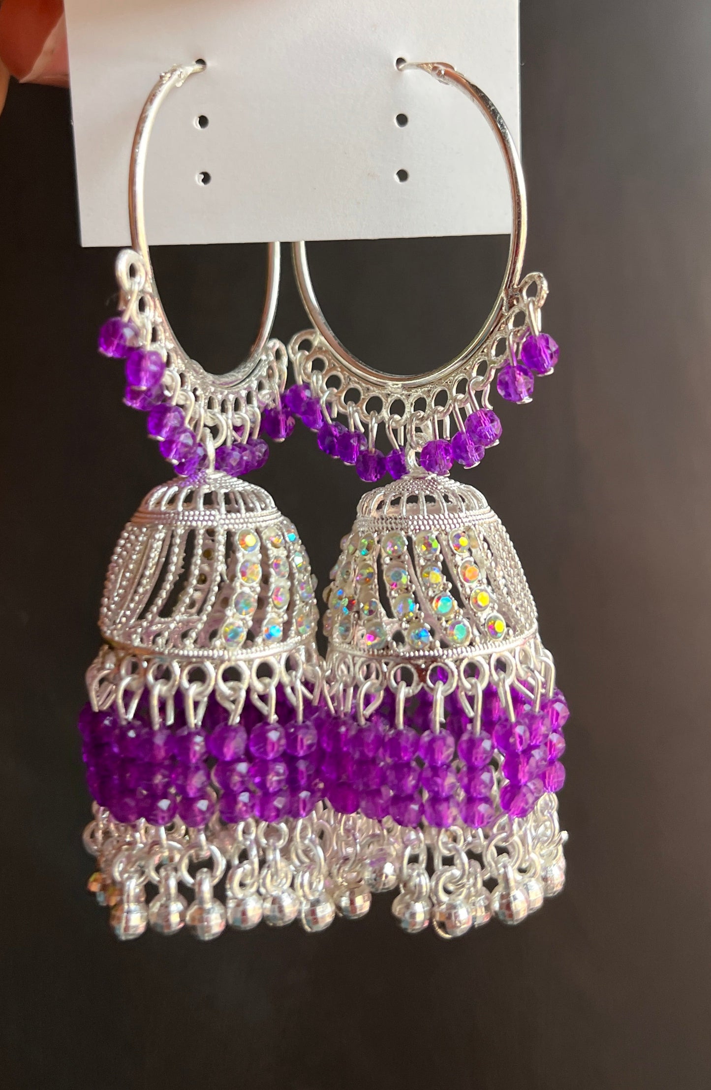 Chaand jhumka earrings