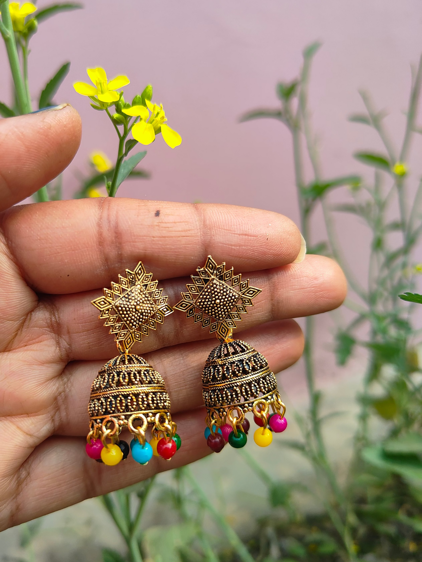multicolor earrings