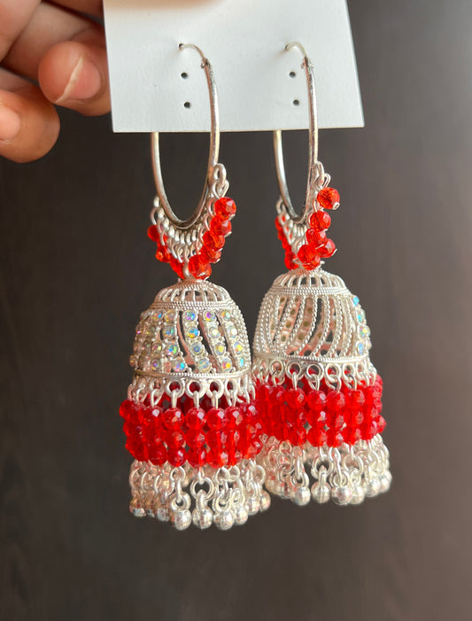Chaand jhumka earrings