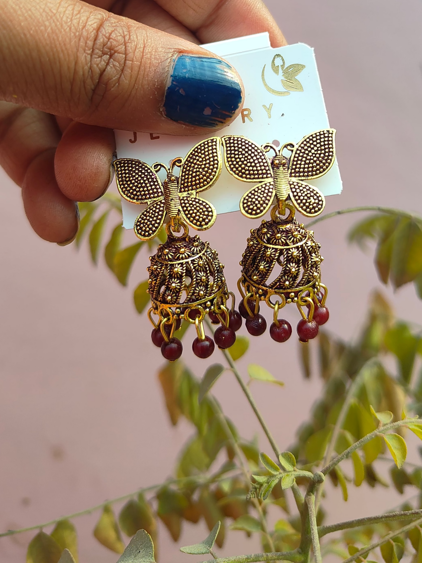 Butterfly design earrings