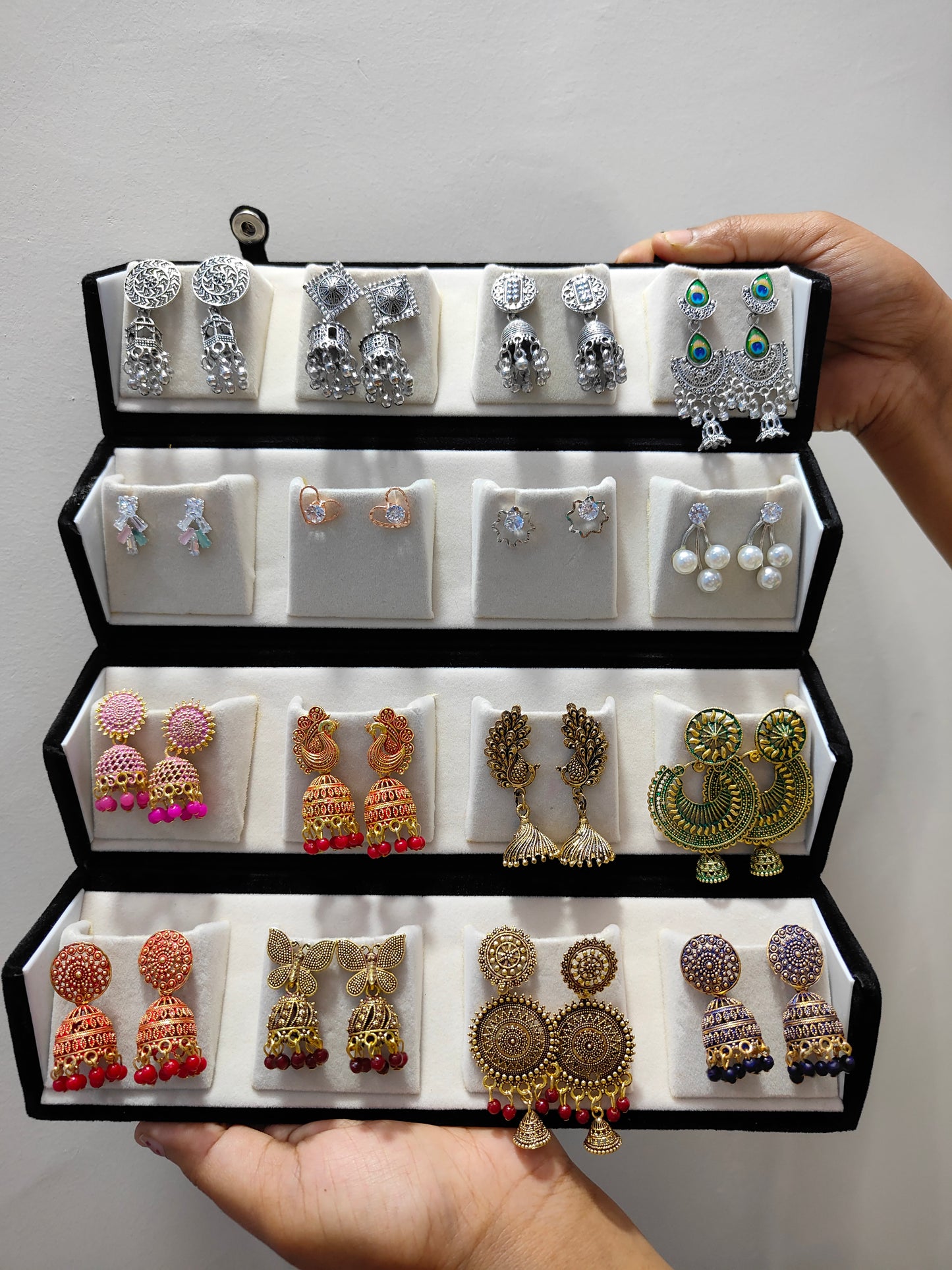 16 pics earrings design Box 🎁