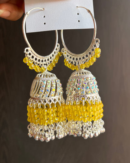 Chaand jhumka earrings