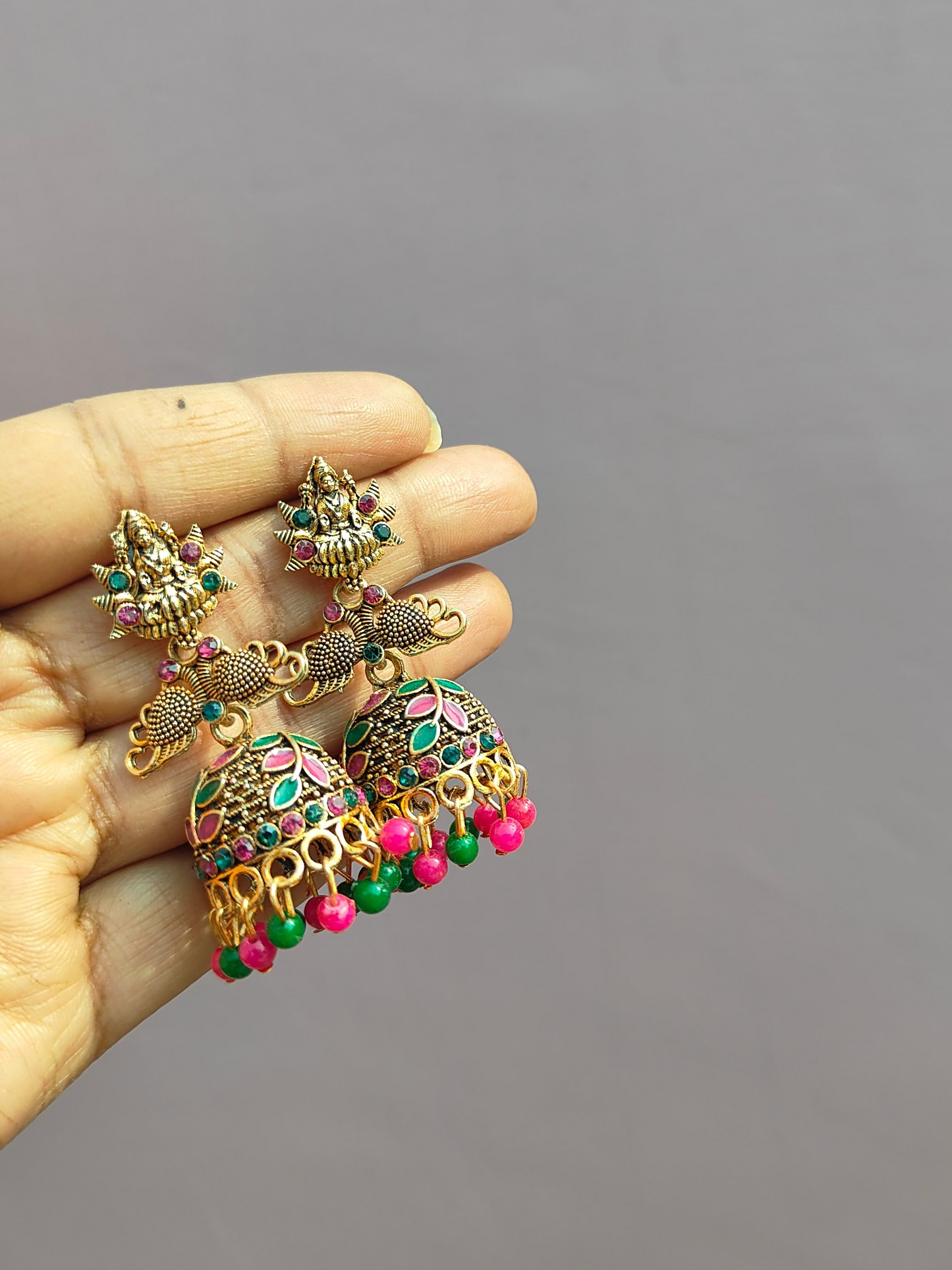 Sauth indian type earrings design multicolour