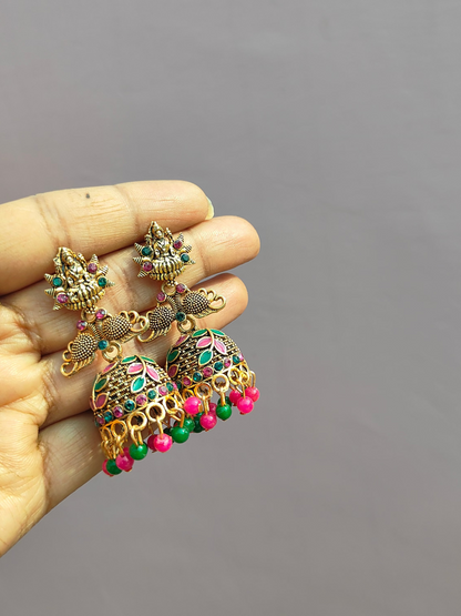 Sauth indian type earrings design multicolour