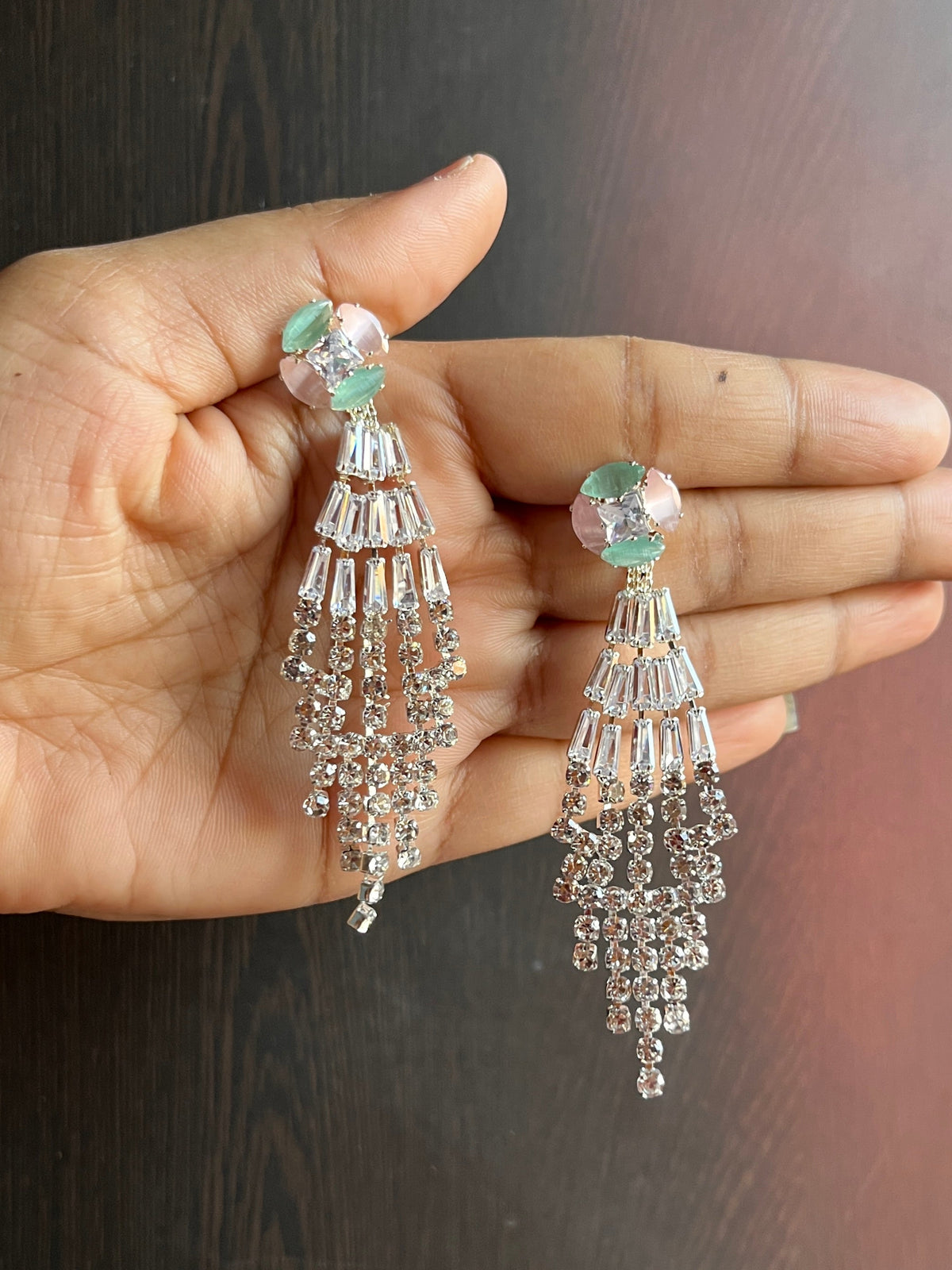 Rhinestone earrings