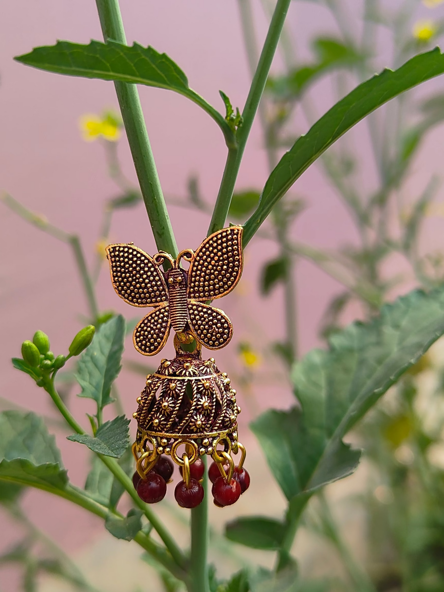 Butterfly design earrings