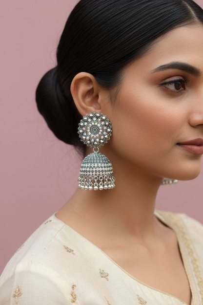 Ghoongru jhumka earrings