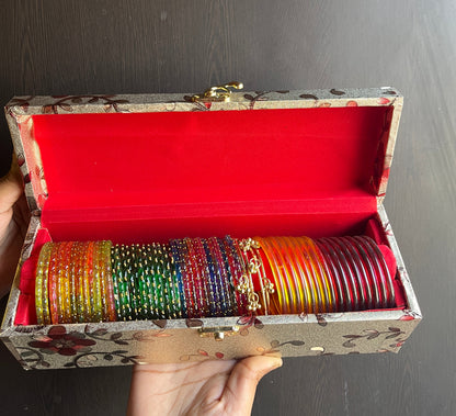 Kashmiri bangles with jelly bangles box 🎁