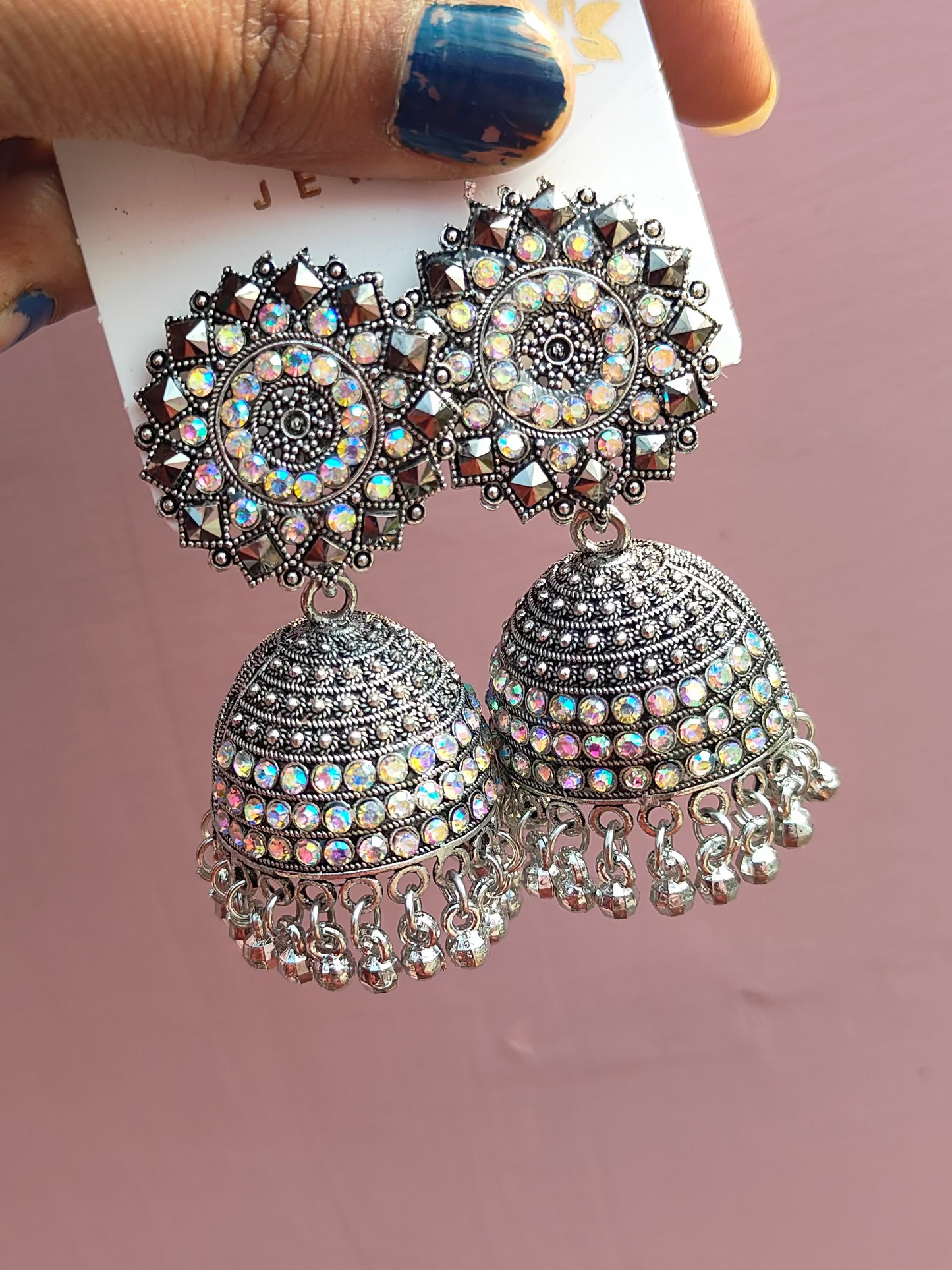 Ghoongru jhumka earrings