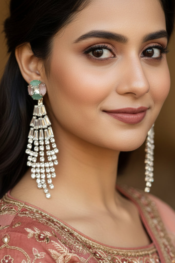 Rhinestone earrings