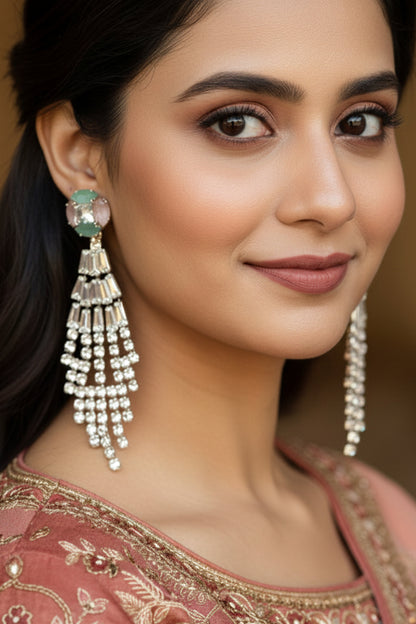 Rhinestone earrings