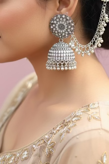Bahubali jhumka earrings