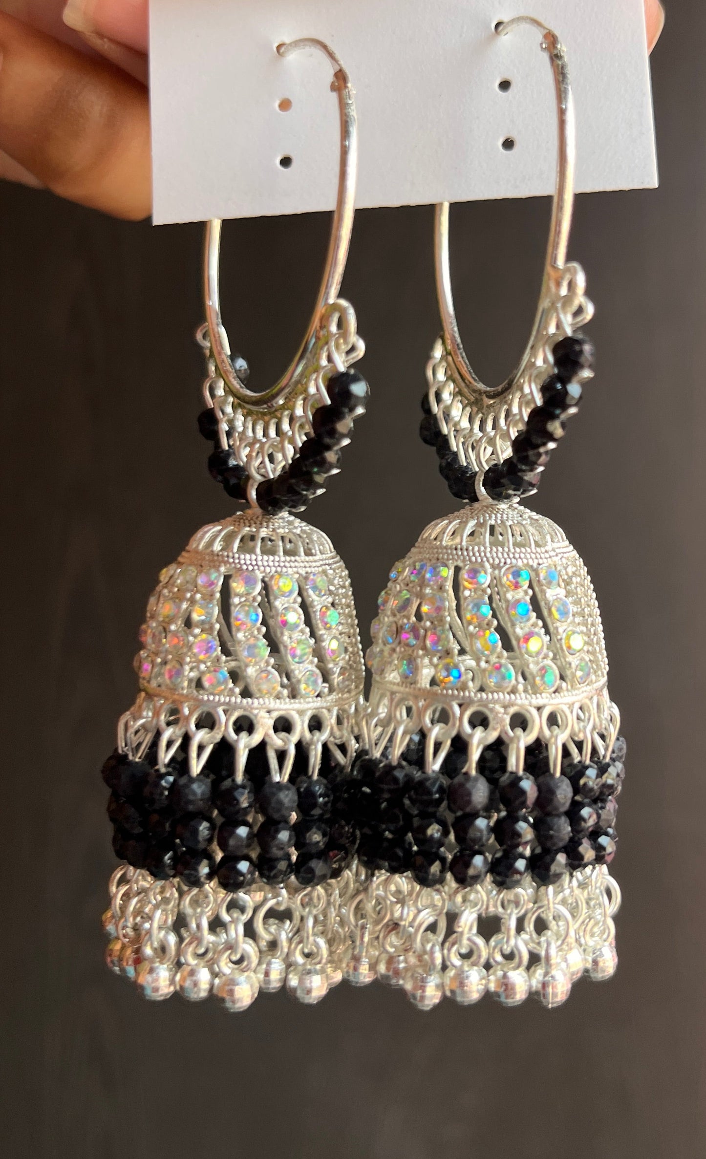 Chaand jhumka earrings