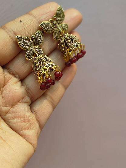 Butterfly design earrings