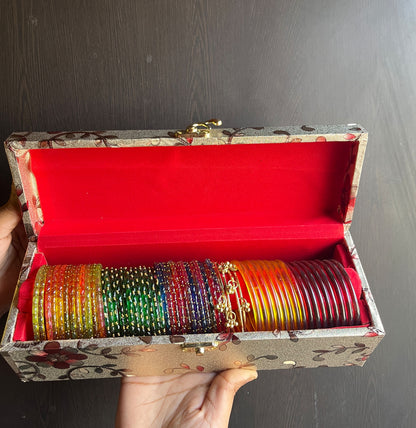 Kashmiri bangles with jelly bangles box 🎁