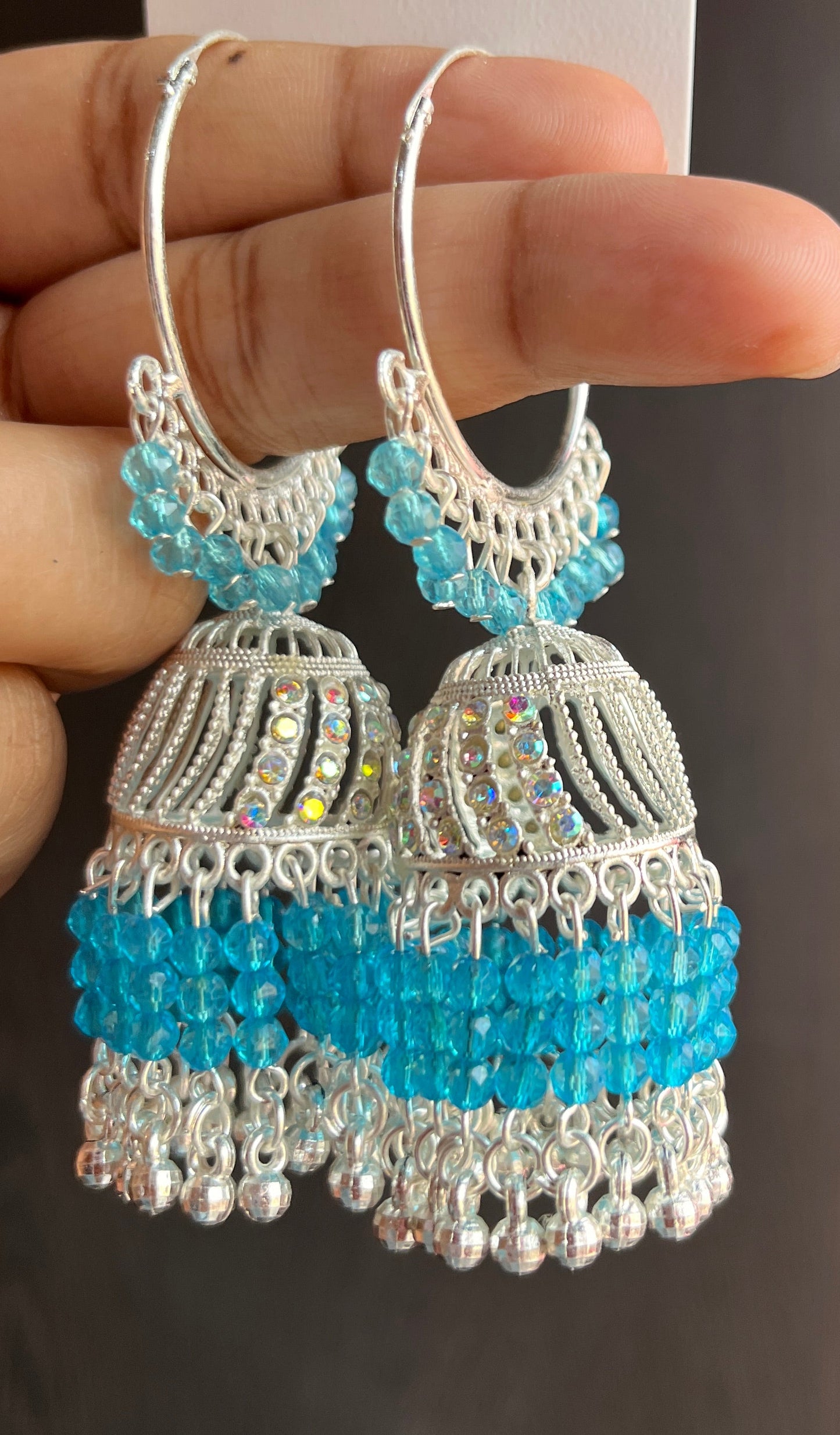 Chaand jhumka earrings