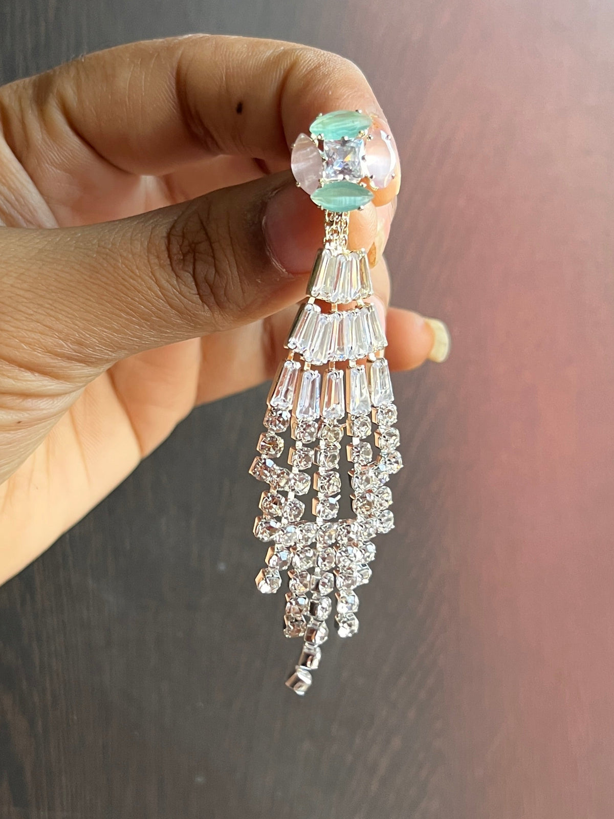 Rhinestone earrings